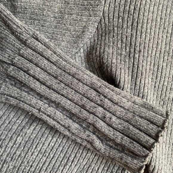 Zara Open Front Knit Cardigan - Grey - Picture 5 of 5